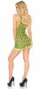 Neon Zebra Racer Back Mini Dress  One Size