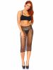 Rhinestone Fishnet Convertible Tube Dress  One Size