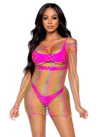 Pretty in Paradise Rainbow Mini Dress  One Size
