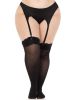 Lace Top Opaque Thigh Highs