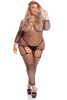 In My Head Net Bodystocking  Queen Size