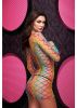Fencenet Rainbow Mini Dress  One Size