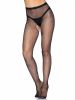 Rhinestone Fishnet Crotchless Tights  One Size