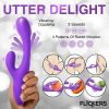 Tri Flick Flicking Silicone Rabbit Vibrator