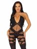 Feels Like Love Opaque Bodystocking  One Size