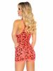 Neon Cheetah Racer Back Mini Dress  One Size