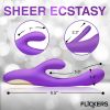 Tri Flick Flicking Silicone Rabbit Vibrator