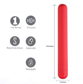 Abbie X Long Super Charged Bullet  Red
