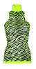 Neon Zebra Racer Back Mini Dress  One Size