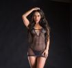 Spaghetti String Dress - One Size - Black