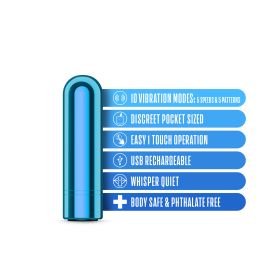 Kool Vibes (Option: Rechargeable Mini Bullet  Blueberry)