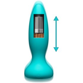 A-Play - Thrust - Experienced - Rechargeable  Silicone Anal Plug With Remote (Color: Blue)