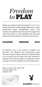 Playboy Pleasure (Option: Double TiMe  Kegel Balls  Dark Purple)
