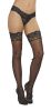 Lace Top Thigh High - One Size - Black