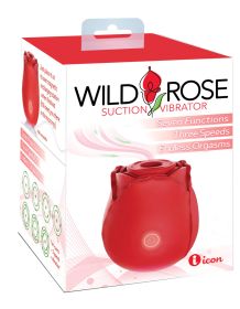 Wild Rose Suction Vibrator (Option: Red)