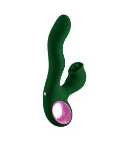 Pallina Triple (Option: Action Rabbit Vibrator  Green)